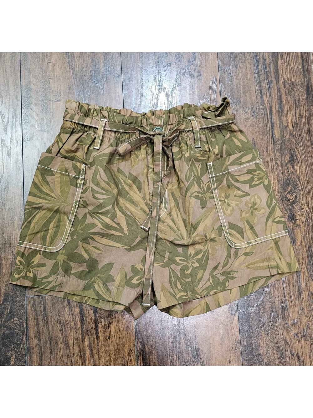 Sanctuary Shorts Camo Size Small Brown Green
